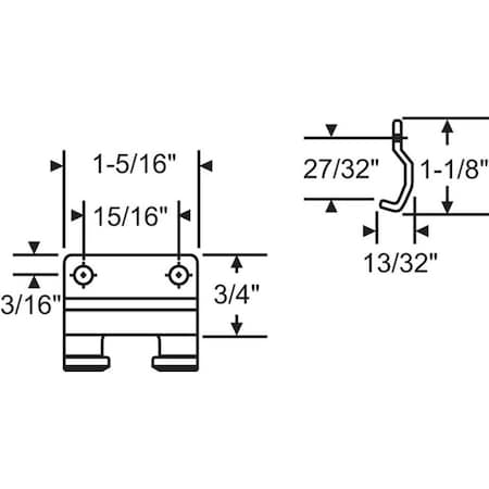 Strybuc CENTER HOOK F/AWNING OPR 39-241
